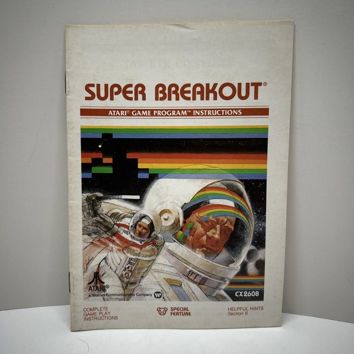 Super Breakout Atari 2600 Video Game - MANUAL ONLY