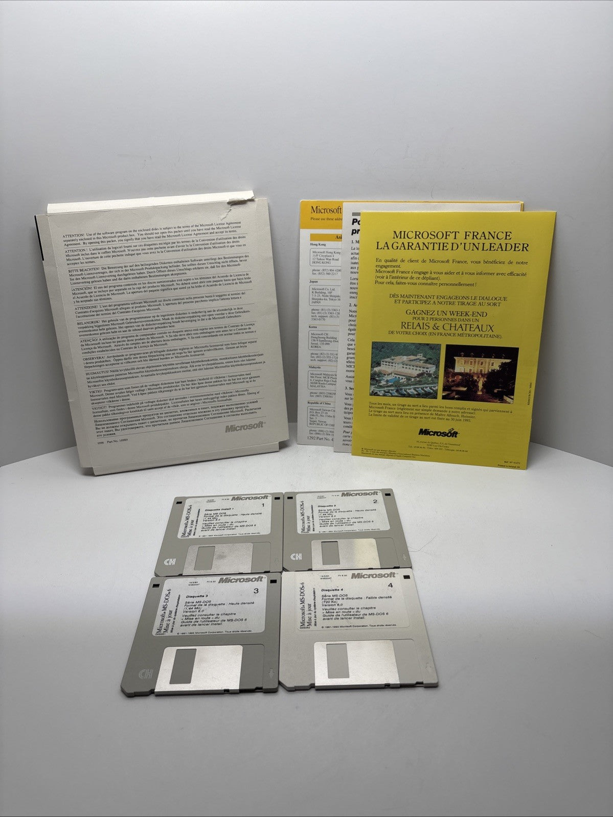 Microsoft MS-DOS 6 Upgrade 3.5" Disks - Mise À Jour - French Français