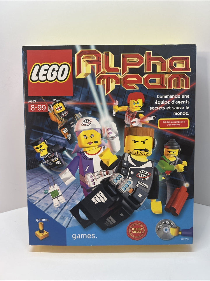Lego Alpha Team  (2000) PC CD-ROM - Big Box - French - Damaged Box, Mint Content