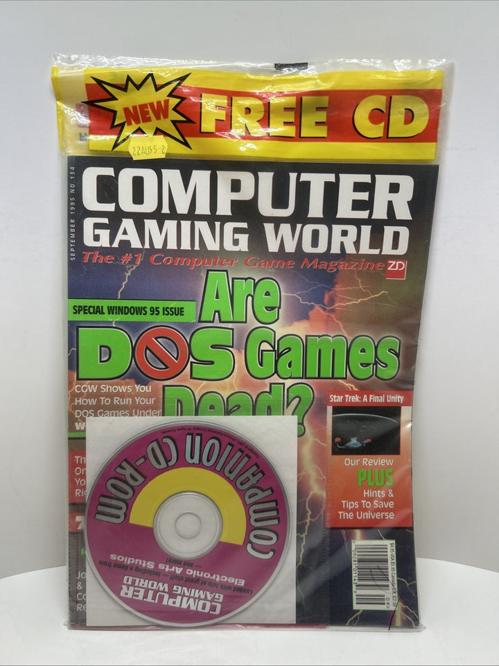 Computer Gaming World Magazine September  1995 No. 134 - With Demo Disc & Sealed