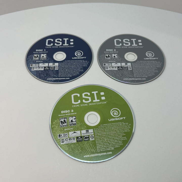 CSI: Crime Scene Investigation PC Game (CD-ROM, 2003)  Discs Only (3)