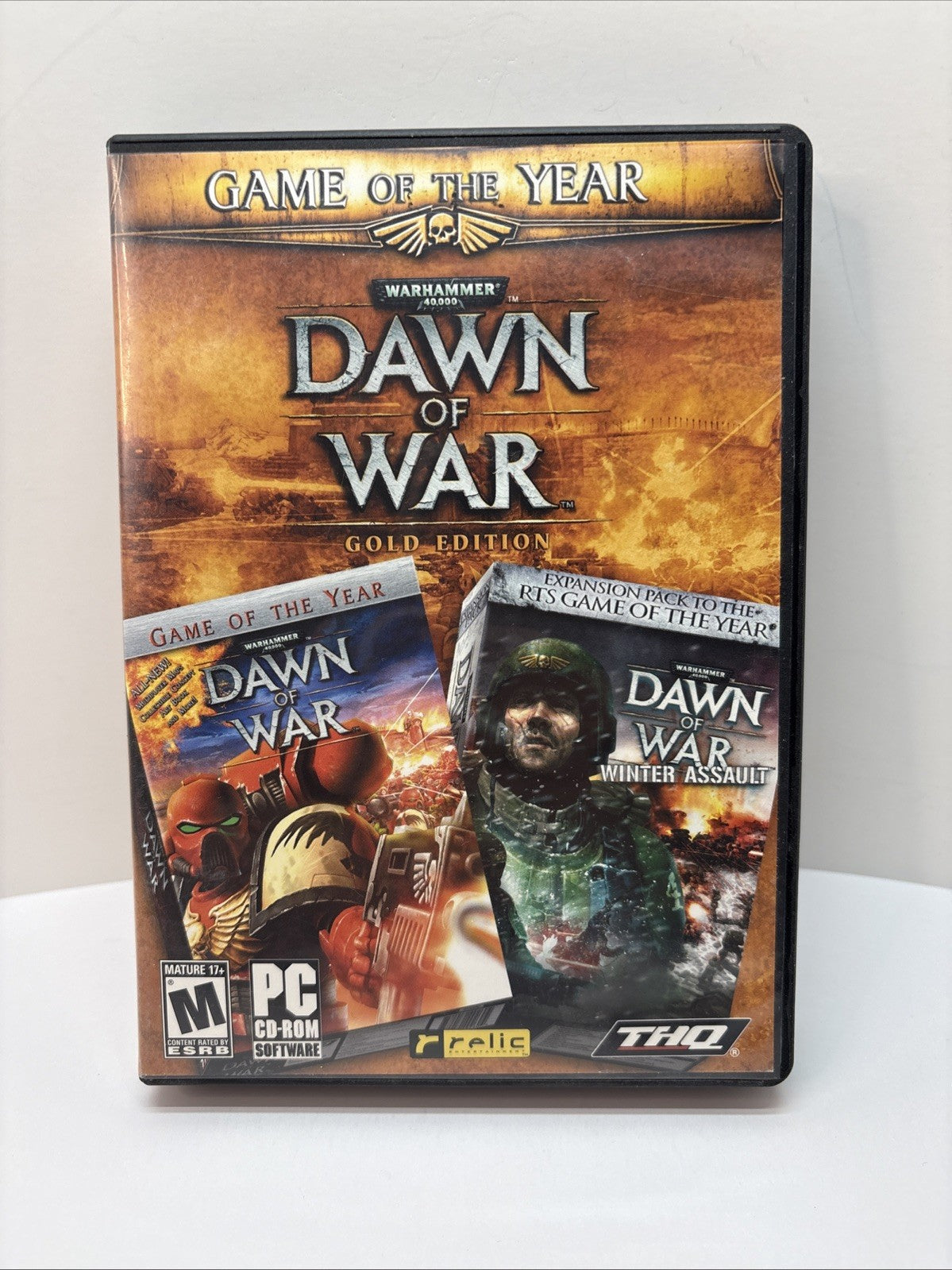 DAWN OF WAR Gold Edition GOTY Small Box - PC CD ROM GAME THQ - No Manual