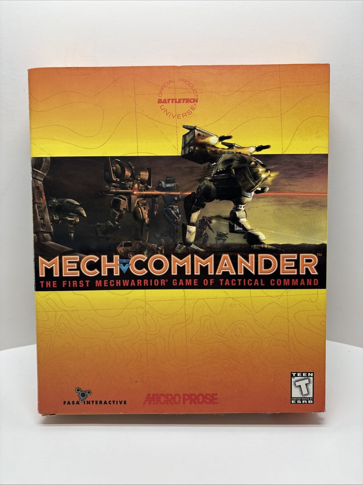 Mech Commander Mechwarrior PC Computer Big Box Game - Original CD-ROM Complete