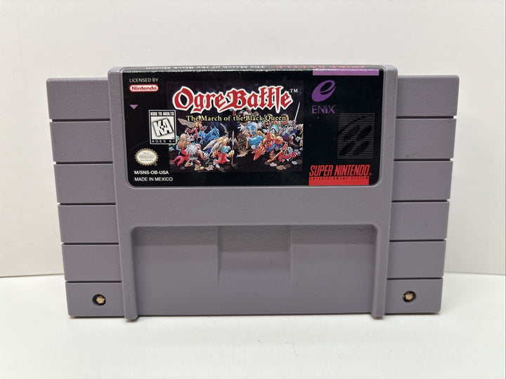 Ogre Battle March Of The Black Queen (Super Nintendo SNES)Works Authentic🔥