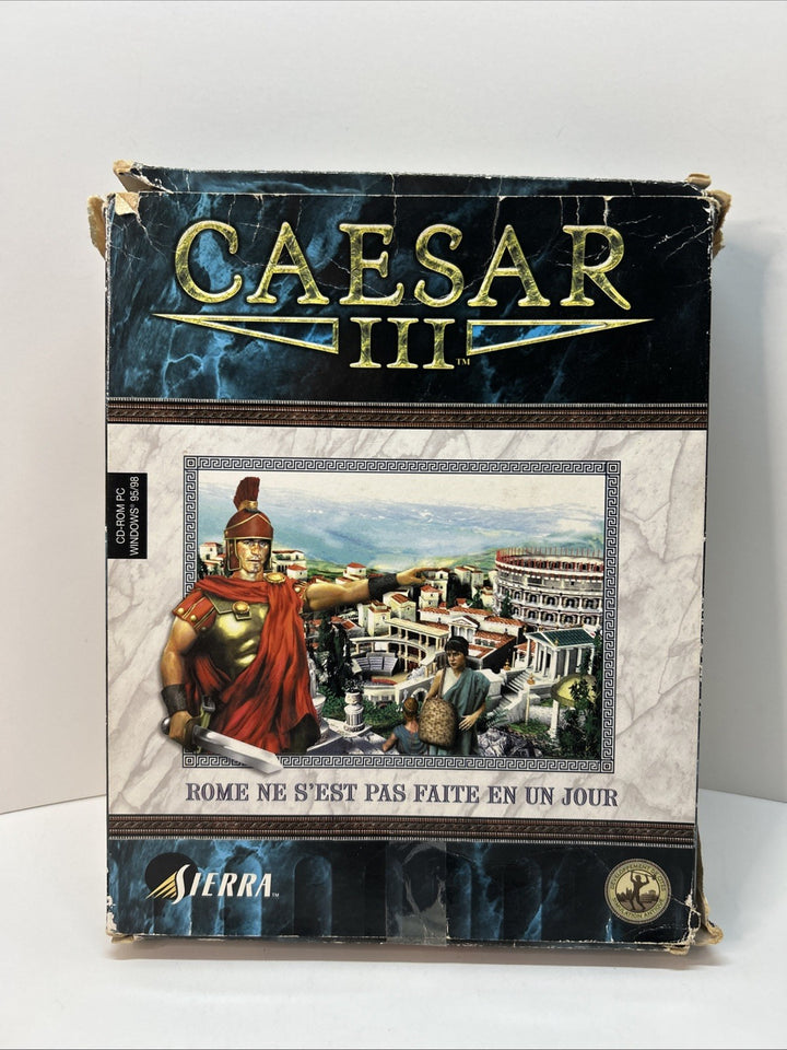 Caesar III (3) (Sierra) - PC - FR - Big Box - French - Complete With Damaged Box