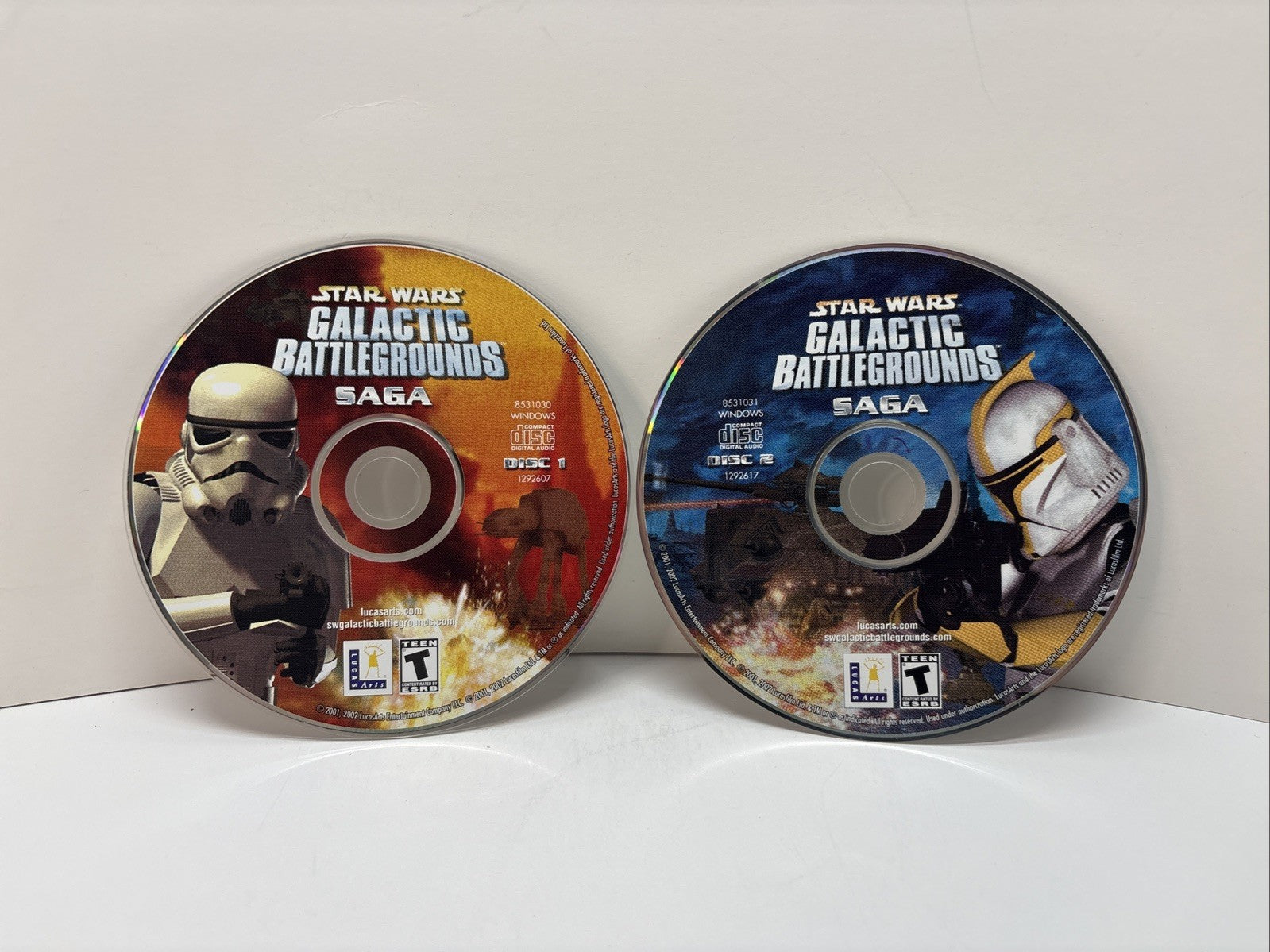 Star Wars: Galactic Battlegrounds 2001 PC – 2‑Disc RTS Set - Discs Only