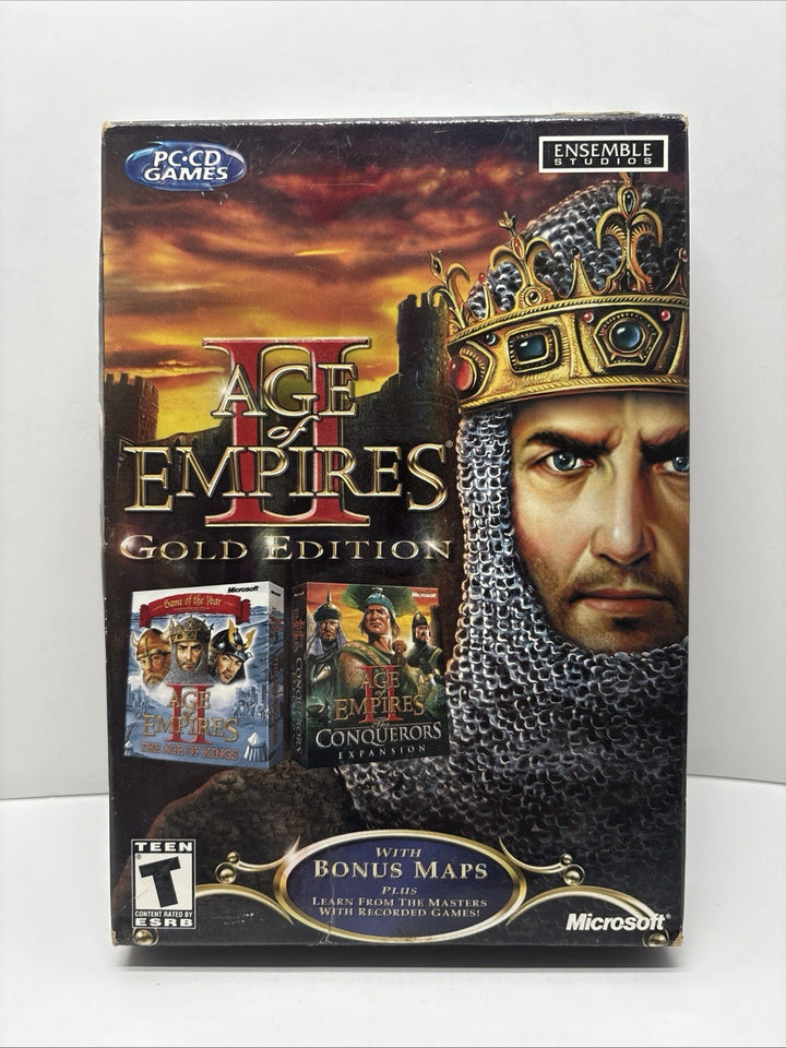 Age of Empires II Gold Edition PC Game Age of Kings & The Conquerors Expansion