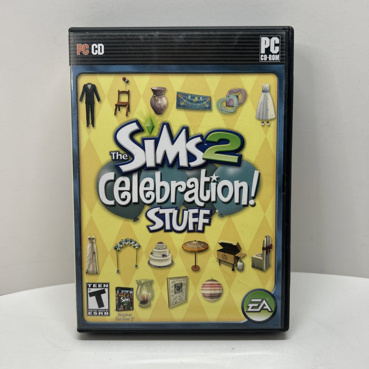 The Sims 2 Celebration Stuff PC Expansion Pack CIB (PC CD-ROM, 2007) Complete