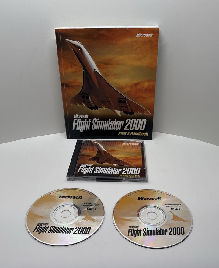 Microsoft Flight Simulator 2000 (PC, 1999) with Big Box