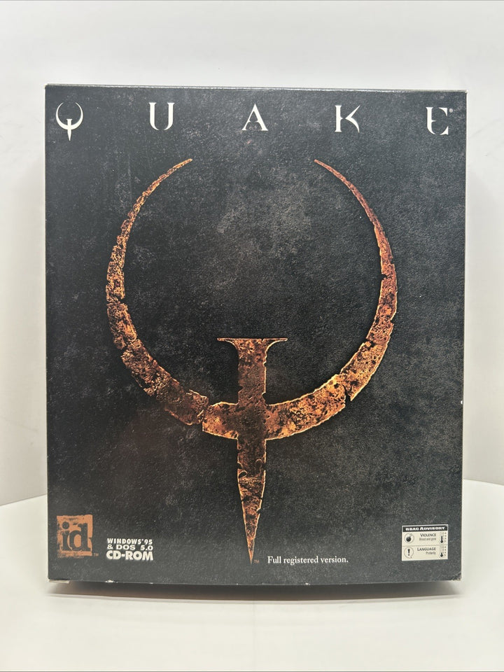 Quake (1996) - Original - PC Rare Big Box Full Registered Version - Clean Disk