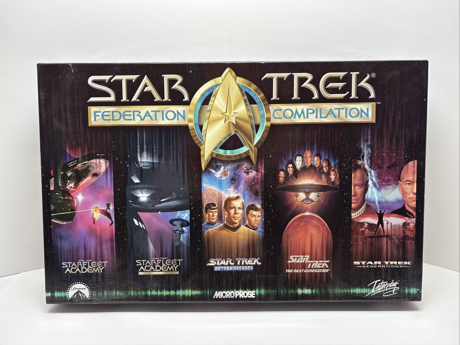 Star Trek Federation Compilation (1999) PC Game Big Box 10 Discs - French