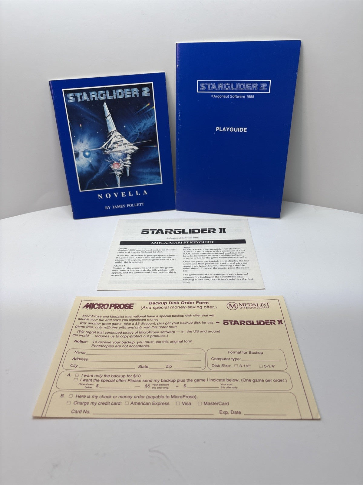 StarGlider 2 Inserts & Play Guide - Commodore Amiga