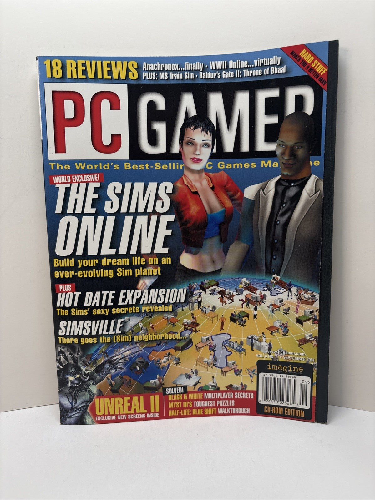 PC Gamer Magazine September 2001 #88 The Sims Online