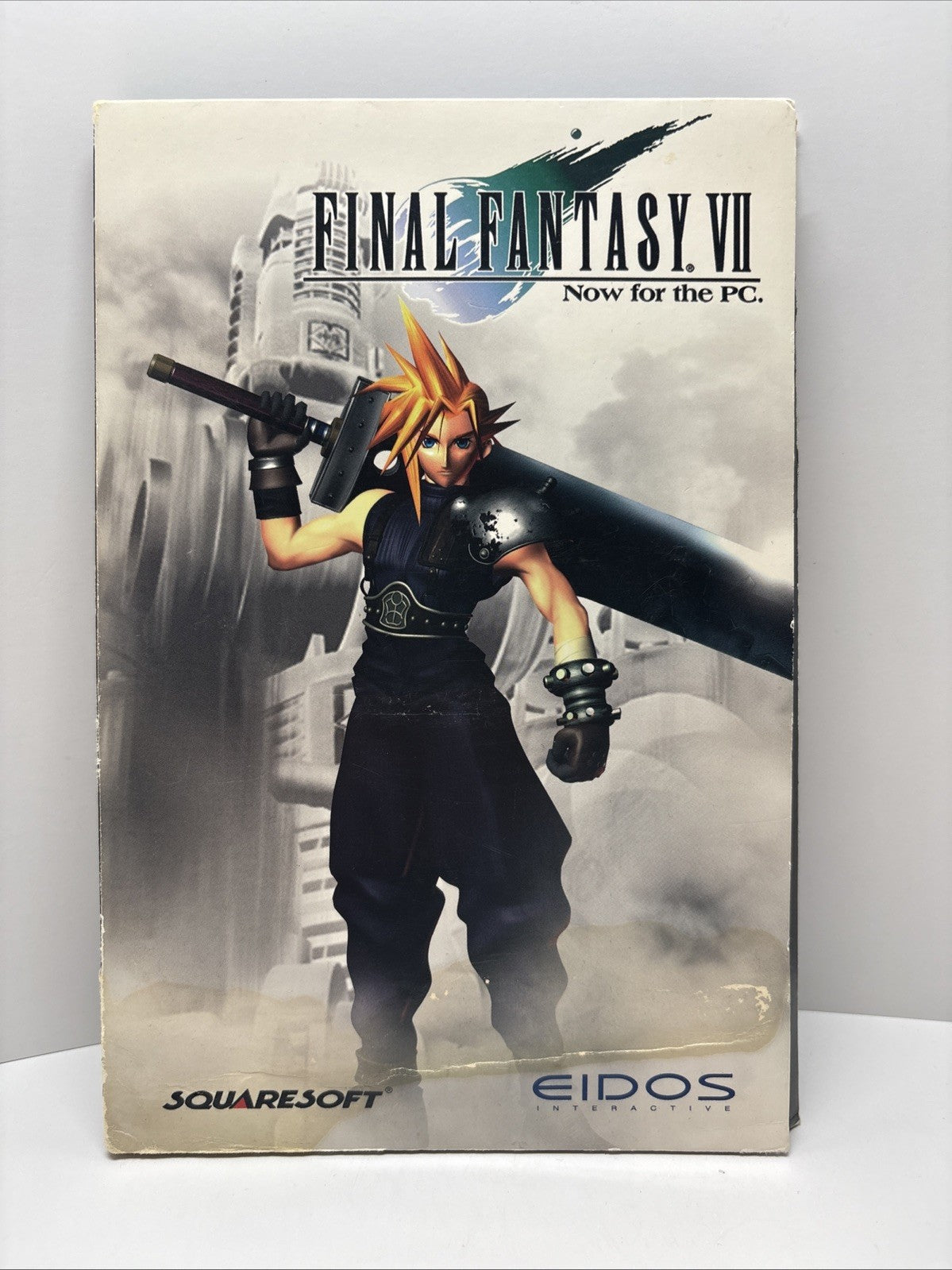 Final Fantasy VII PC CD ROM 1998 Squaresoft Eidos 4 Discs Tested Cover Damage