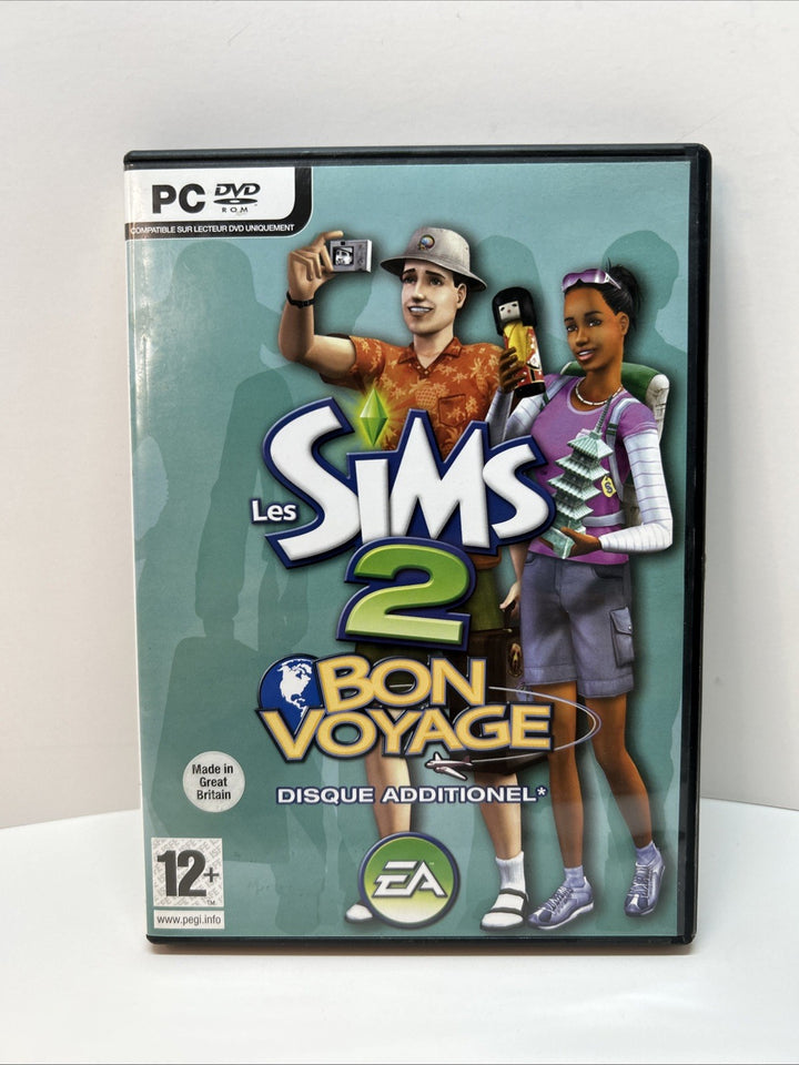 Les Sims 2: Bon Voyage (PC, 2007, FRENCH)  Case, Manual & Inserts - No Game