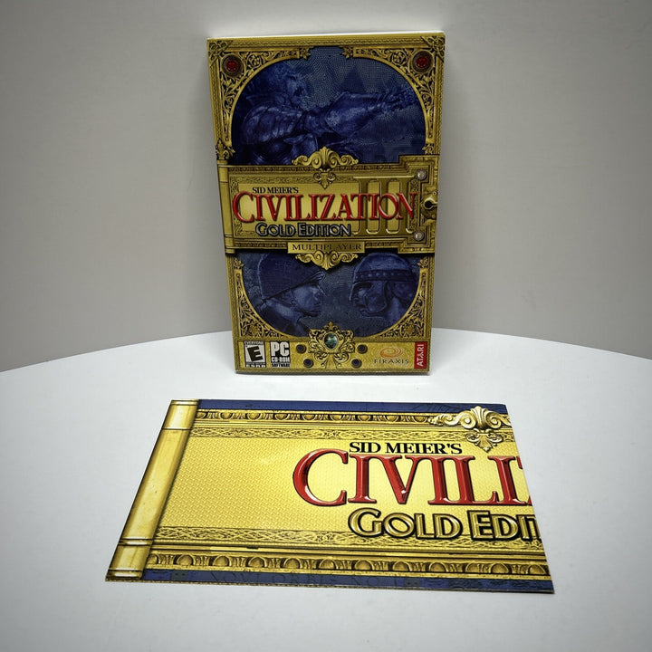 Sid Meiers Civilization III 3 Gold Edition PC 2003 ATARI Interactive MANUAL ONLY