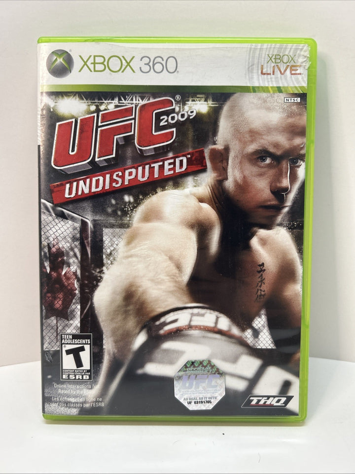 UFC Undisputed 2009 Microsoft Xbox 360 2009 CIB Complete - Excellent Disc!