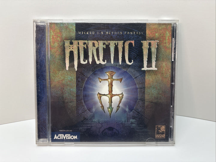 HERETIC II 2 Activision PC CD ROM Windows 95/98 DISC Game 1998 Vintage