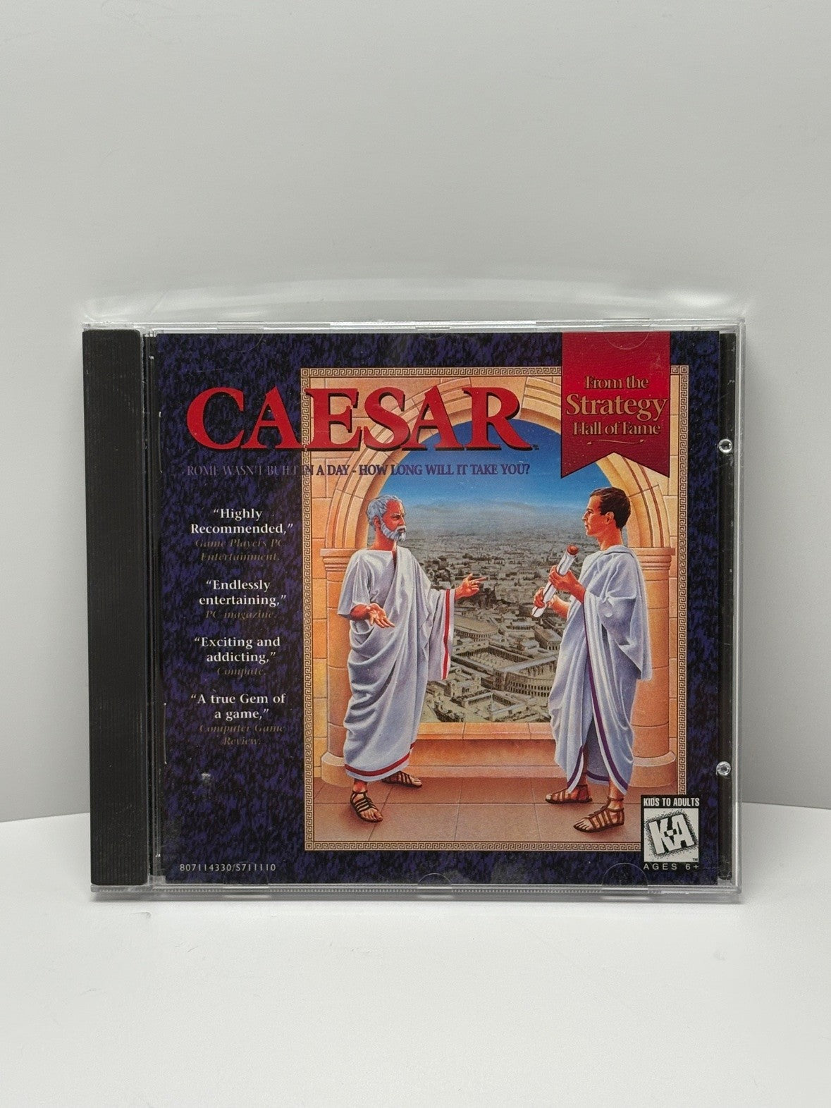 Caesar PC CD-ROM Sierra Originals Jewel Case Impressions City Builder 1992 DOS