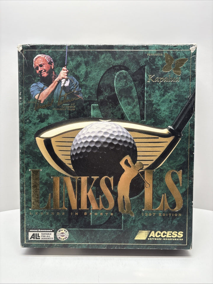 LINKS LS Legends in Sports '97 - Arnold Palmer PC CD-ROM Big Box