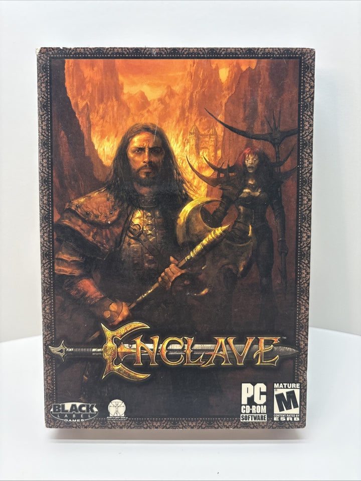 Enclave PC 3 CD-ROMs 2003 Black Label Games for Windows 98/Me/2000/XP