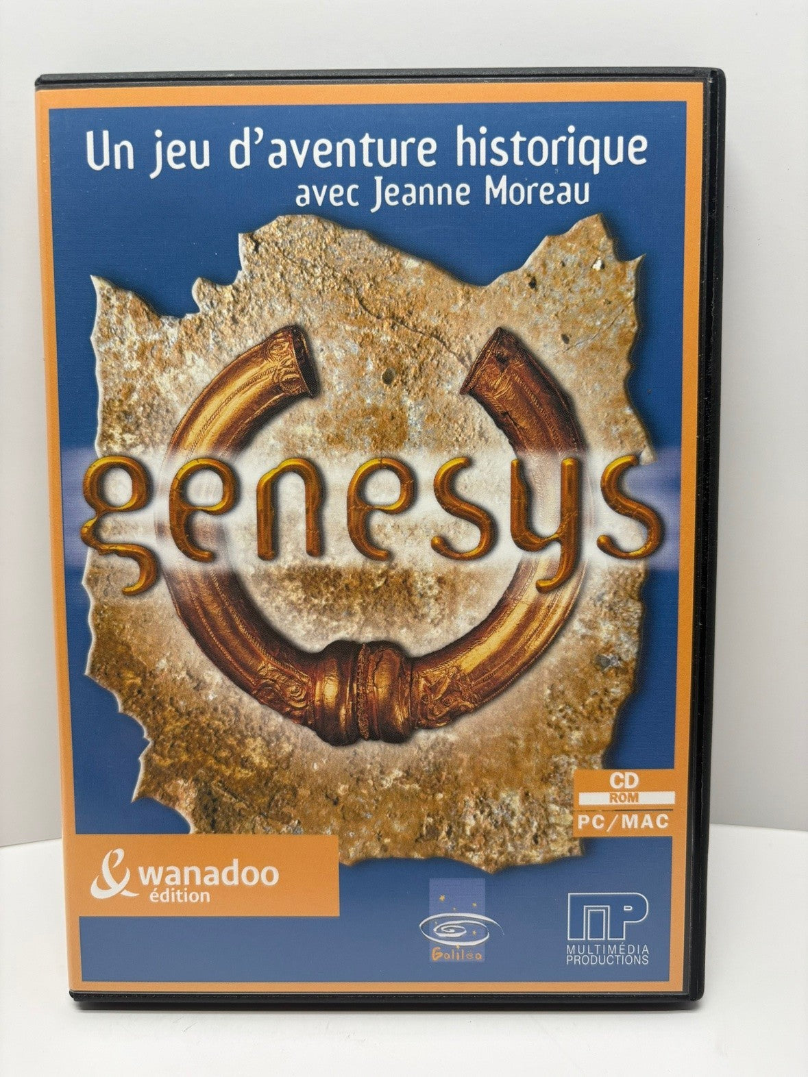 Genesys PC CD-ROM FR Edition DVD Case Historical Adventure Jeanne Moreau 2000