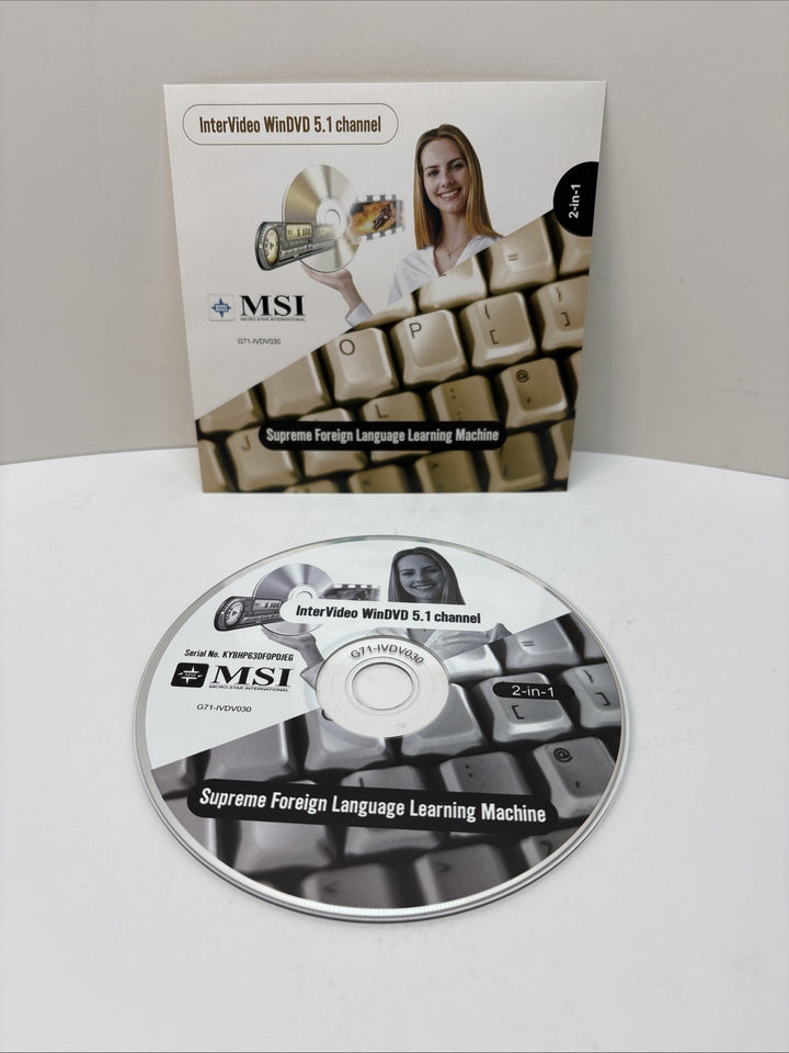 InterVideo WinDVD 5.1 Channel Supreme Foreign Language Learning Machine PC Disc