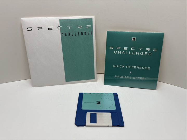 Spectre Challenger Macintosh 3.5” Disk + Manual & Quick Reference Vintage