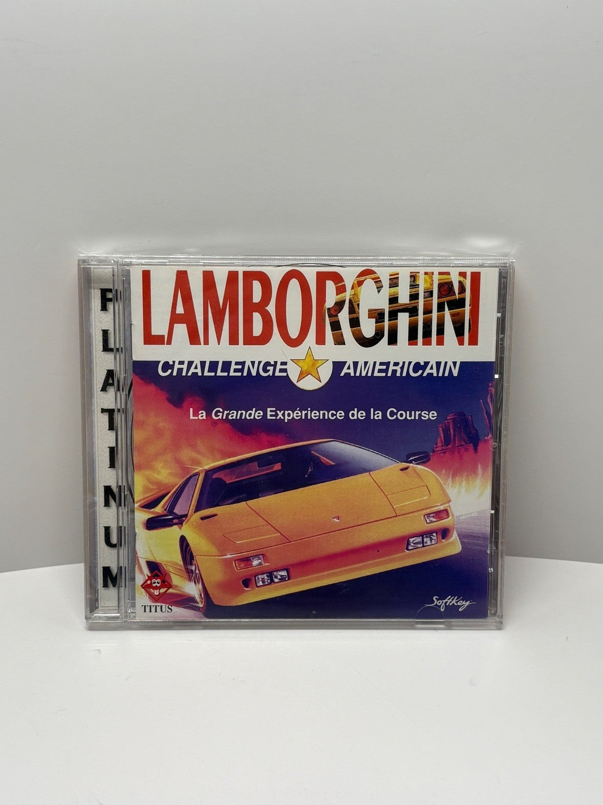 Lamborghini American Challenge PC CD-ROM FR Jewel Case Titus SoftKey 1994