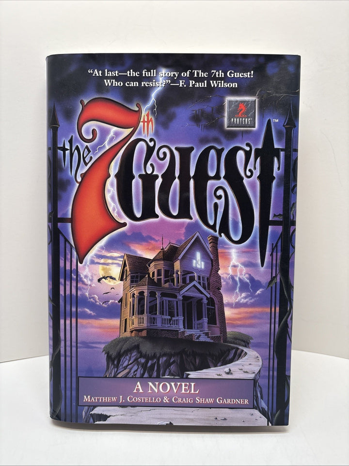The 7th Guest: A Novel - Matthew J. Costello (1995 HC Book w/DJ & Bonus) 1st-LN