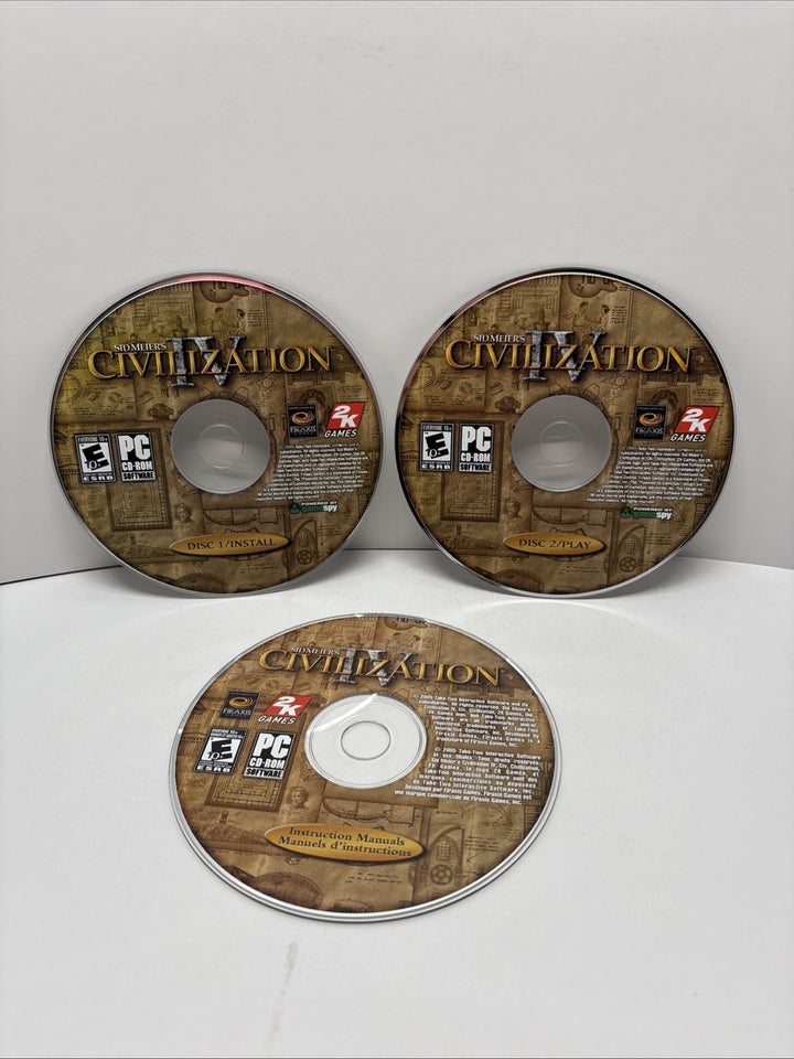 Civilization IV (2005) PC CD-ROM - Discs Only