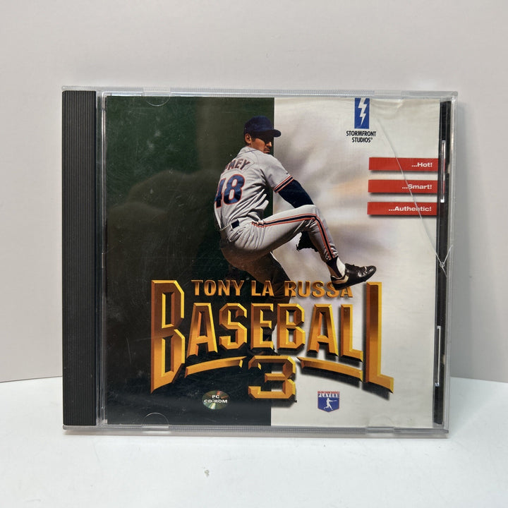 Tony La Russa Baseball 3 PC CD Rom. 1995 Windows Computer Strategy Game