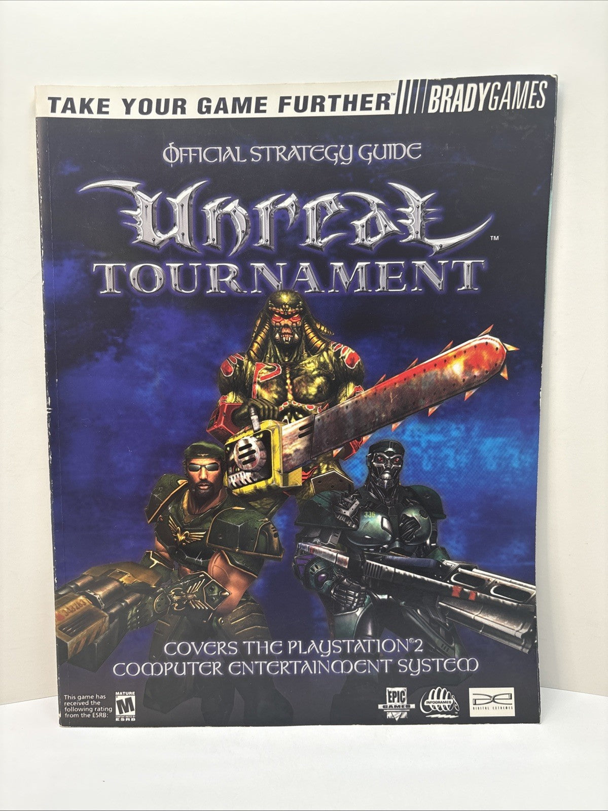 Unreal Tournament Strategy Guide Brady Games Paperback PS2 Rare Issue