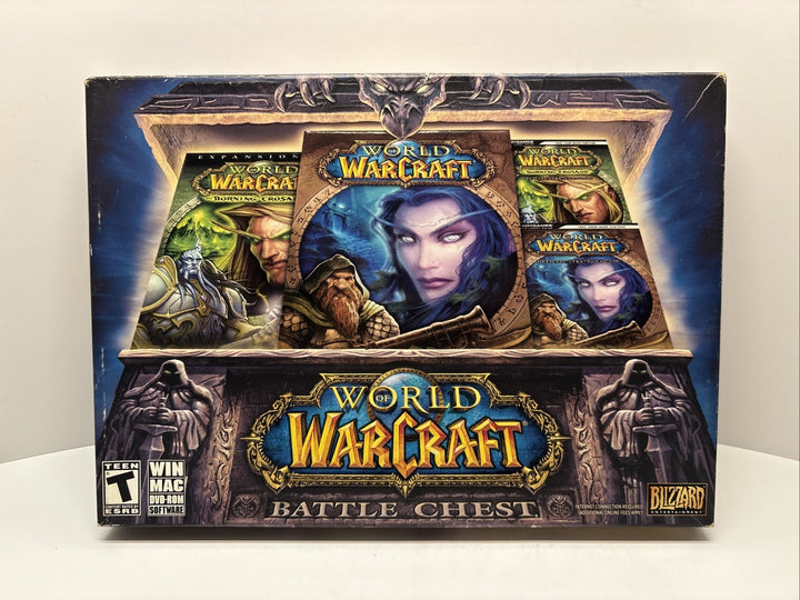 World Of WarCraft Battle Chest (2010) PC DVD ROM - Damaged Box See Pictures