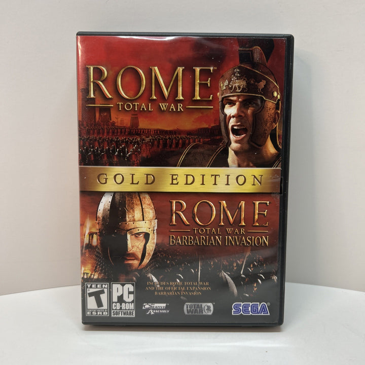 Rome Total War Gold Edition (PC, 2006) 4 Disc Complete CIB - Barbarian Invasion