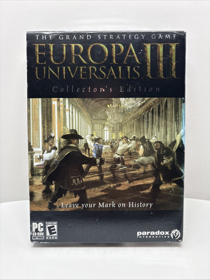 Europa Universalis III Collector's Edition,PC, 2007 Complete,Paradox Strategy