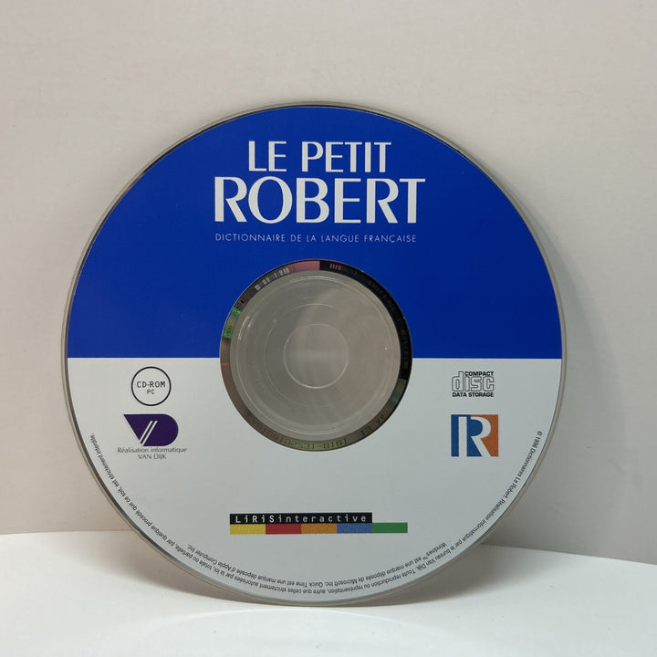 Le Petit Robert Dictionnaire De La Langue Française PC Cd-rom 1996