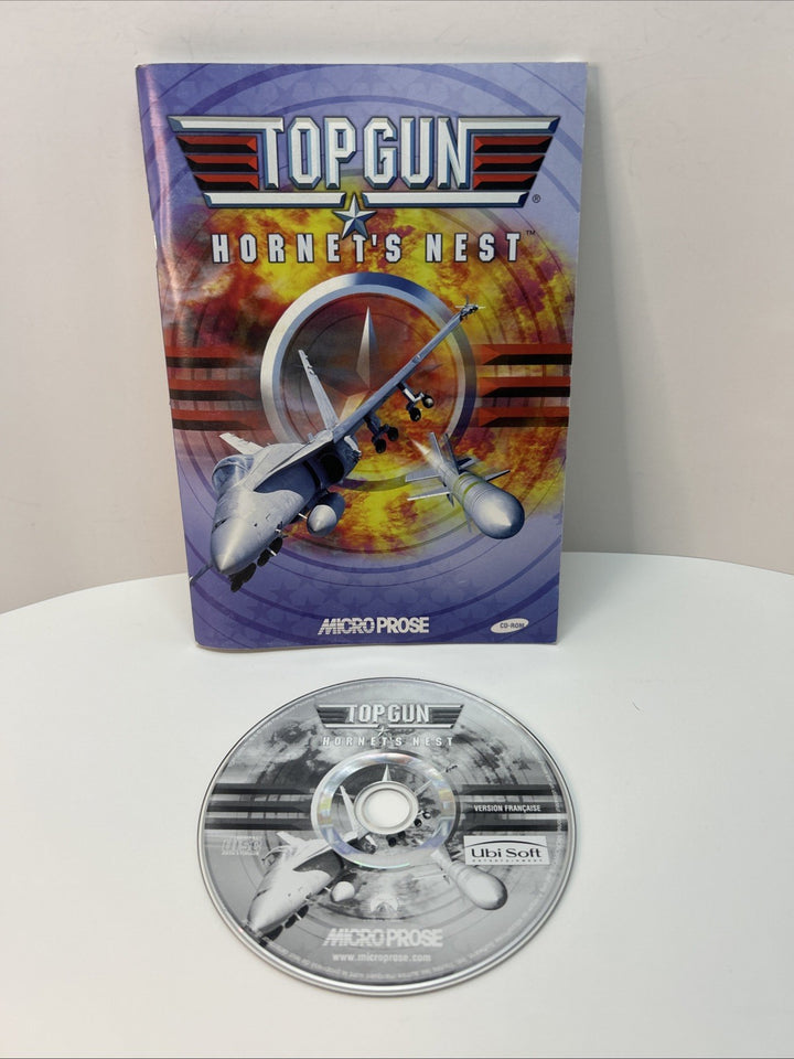 TOP GUN : Hornets Nest - (PC, 1998) CD-ROM - Manual And Disc Only - French