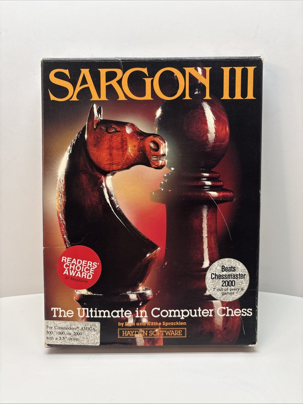 Sargon III Amiga - Chess - 3.5 Floppy - In Box