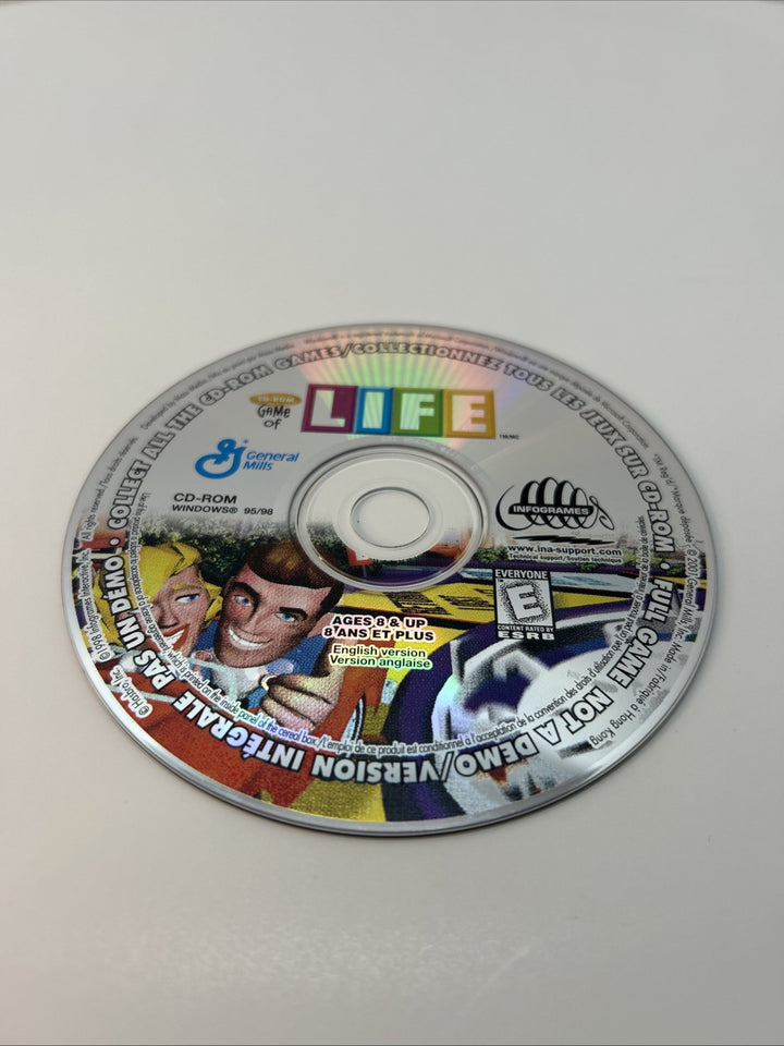 The Game of Life Hasbro Infogrames General Mills Promo Disc Only
