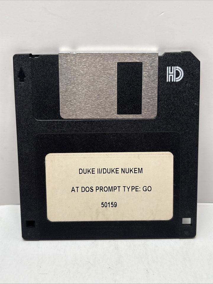 DUKE NUKEM / DUKE NUKEM II — DOS PC 3.5” FLOPPY DISK — APOGEE SOFTWARE — VINTAGE