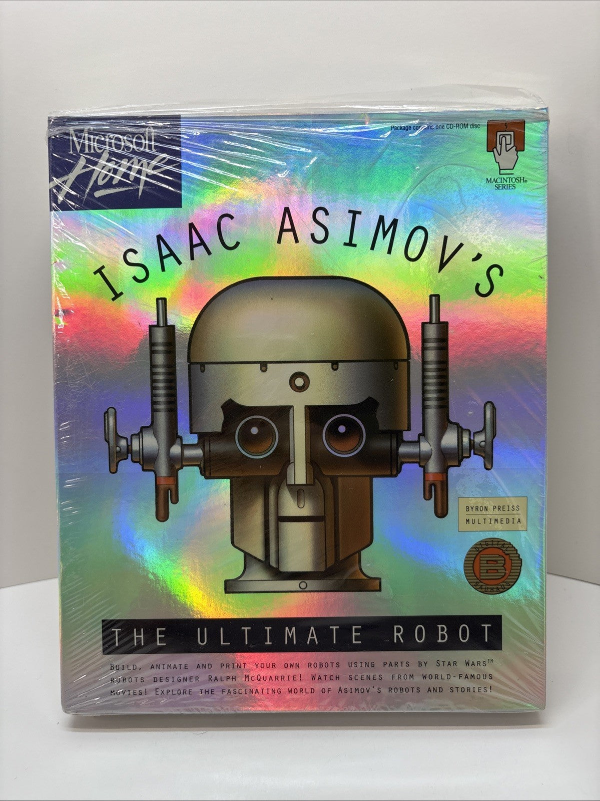 Isaac Asimov's The Ultimate Robot Mac CD-ROM Byron Preiss Apple Macintosh