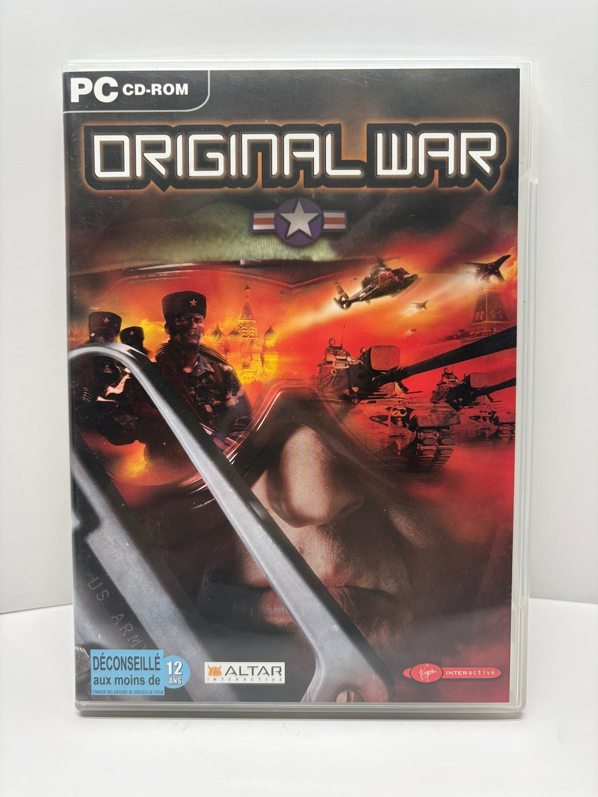 Original War PC CD-ROM FR Edition DVD Case Altar Virgin Interactive 2001
