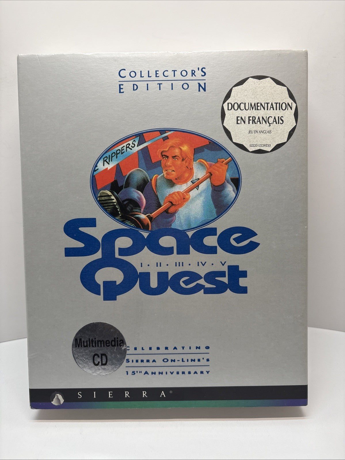 1Space Quest Collector's Edition 15th Anniversary 1-5 (1994) Big Box PC -French