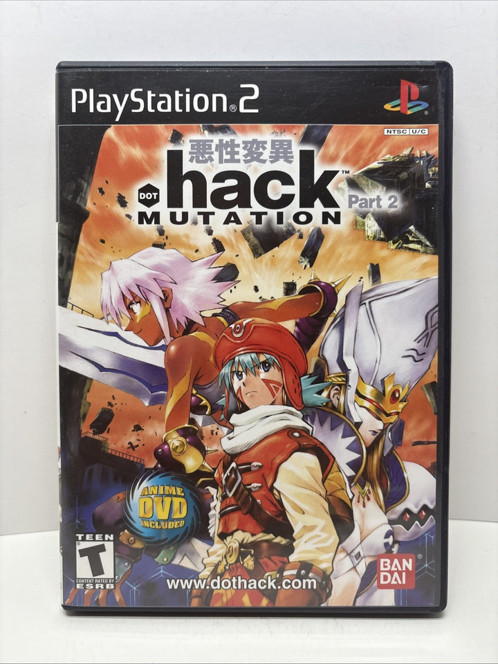 Dot .hack Mutation Part 2 (Sony PlayStation 2 PS2, 2003) Complete mint