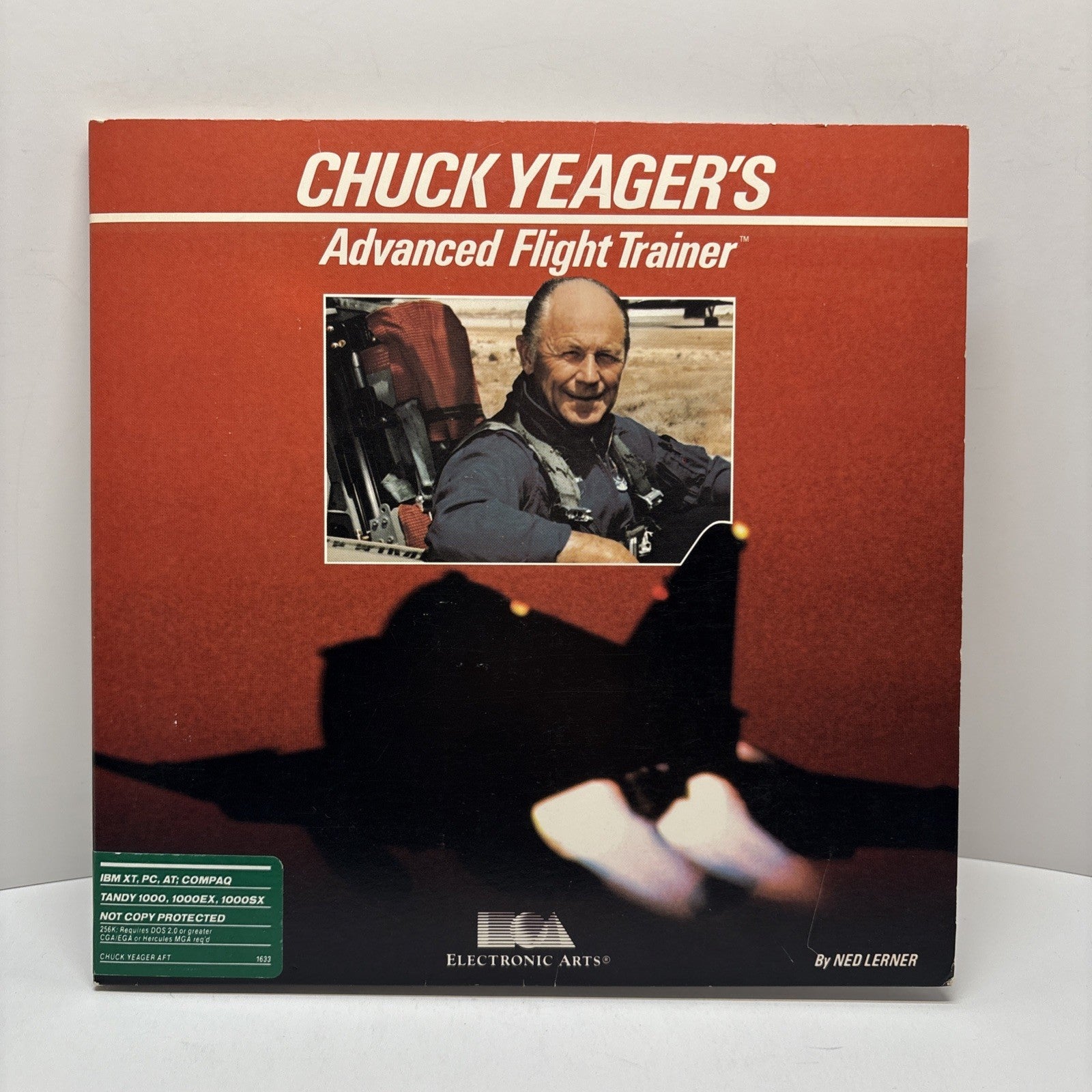 Chuck Yeager's Advanced Flight Trainer (1987) IBM PC EA 1987  5.25″ Floppy Disk