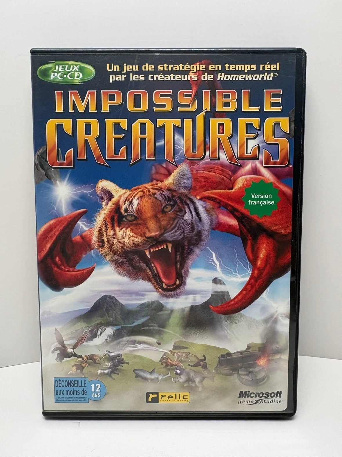 Impossible Creatures PC CD-ROM FR Edition DVD Case Relic Microsoft 2003
