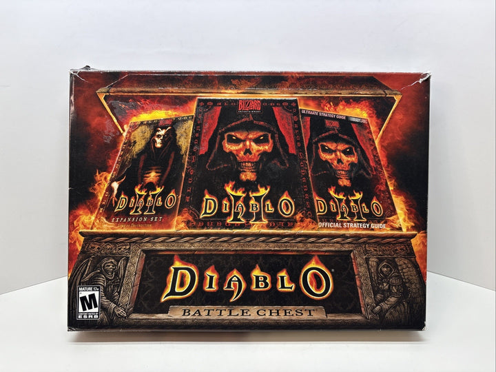Diablo 2 II Battle Chest - PC Game Strategy Guide & Expansion Pack CIB Complete
