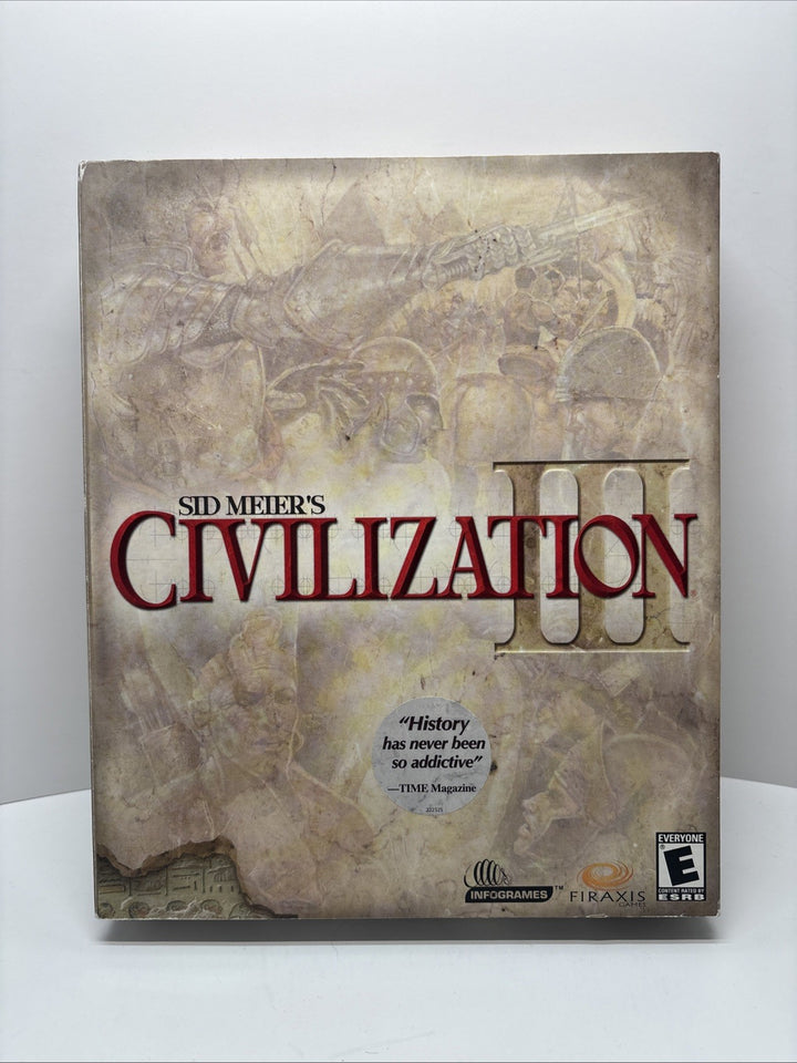 Sid Meier's Civilization III 3 (PC, 2001) BIG BOX Complete (BOX, Manual,  Disc)