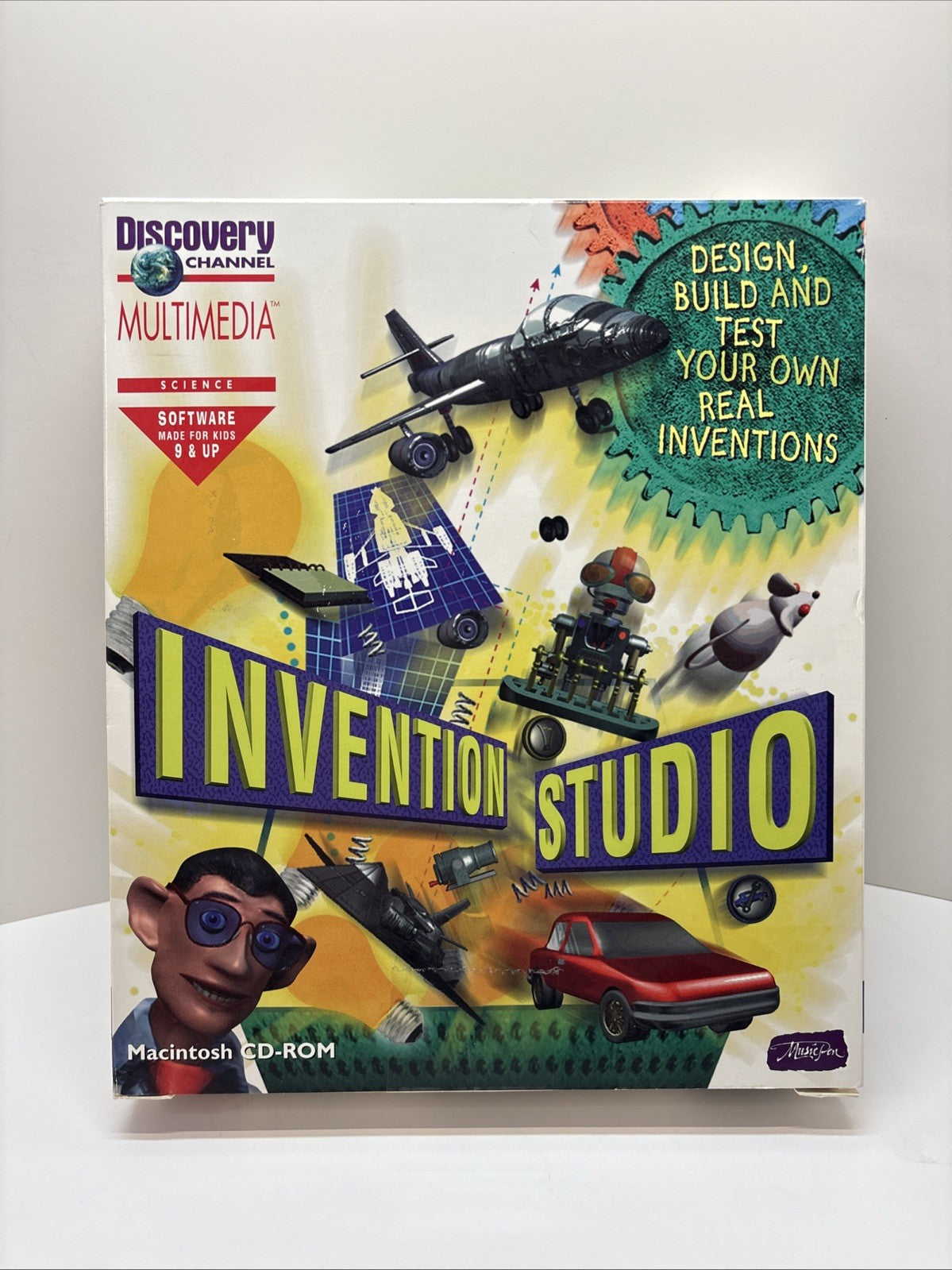 Discovery Channel Invention Studio (Macintosh, 1996) CD-ROM Windows - Big Box